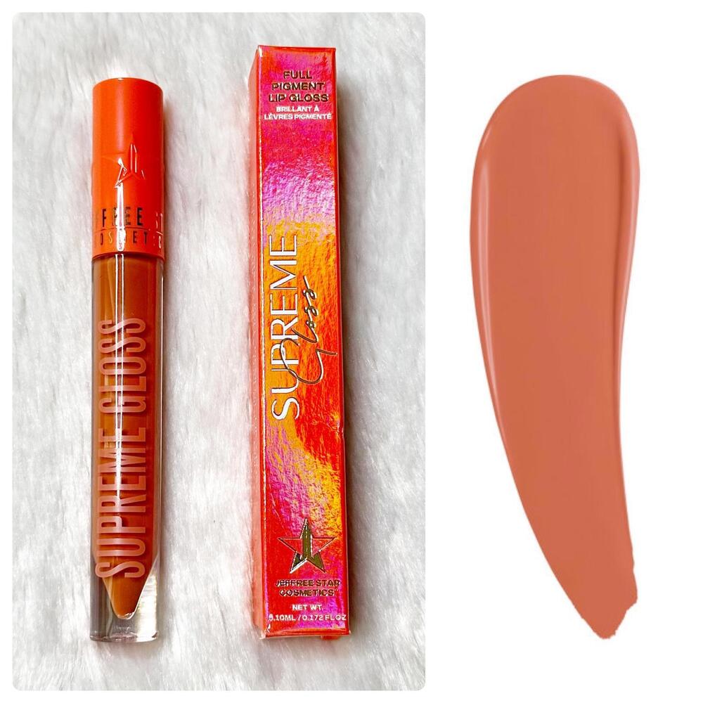 NIB Jeffree Star Supreme Gloss Full Pigment Lip Gloss Nude Garden 5.10ml